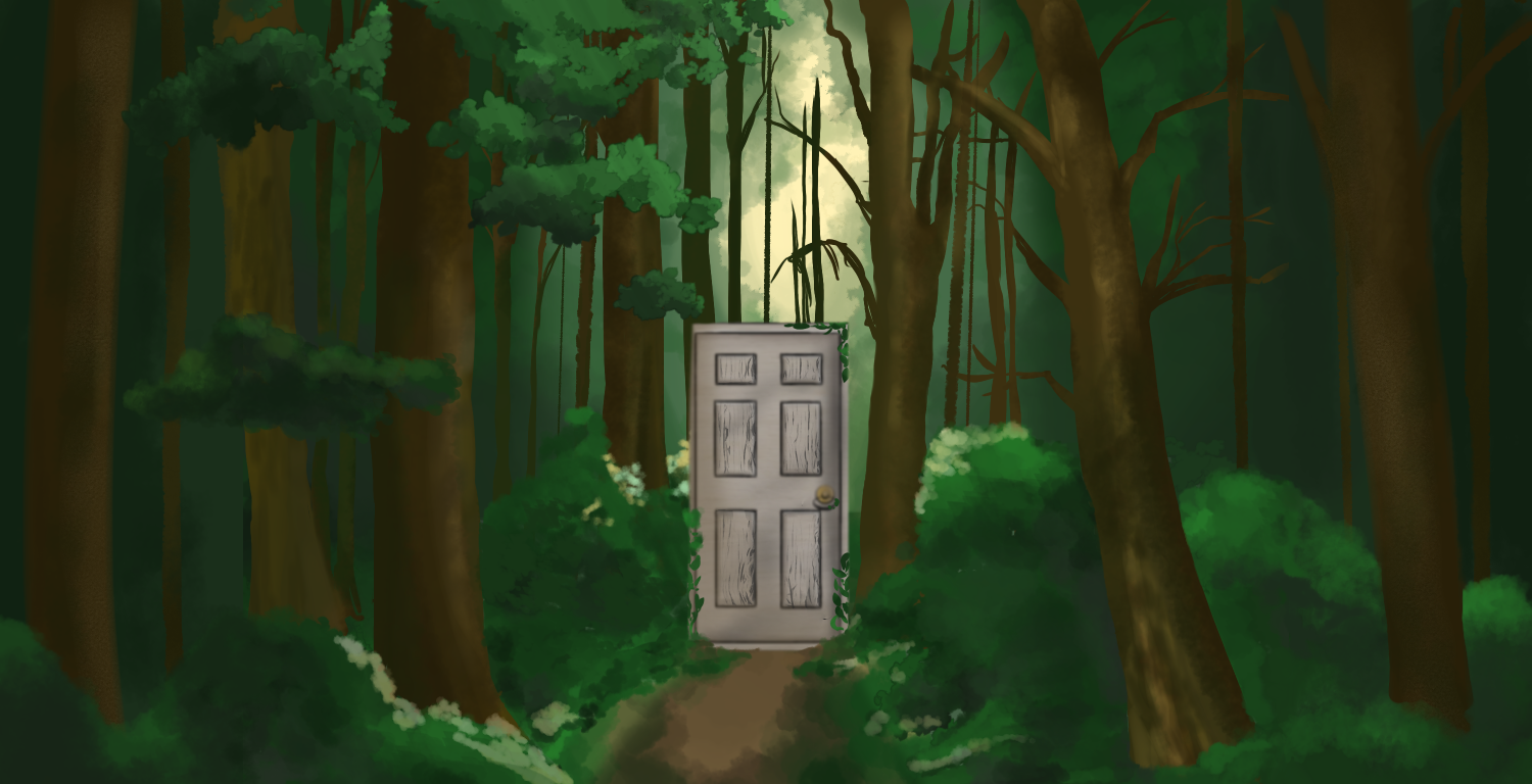 Illustrated game world from Lost and Found
