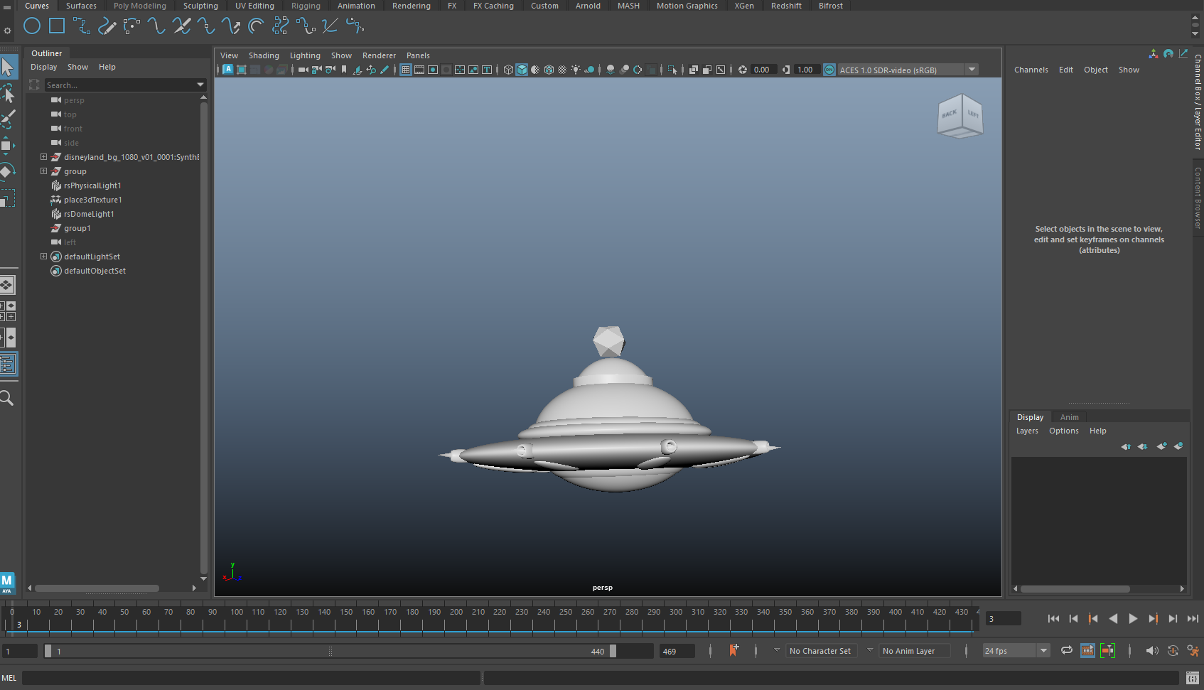 Model and compositing study